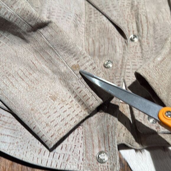 Vintage 80s G-III Padded Shoulder Motorcycle Leather Biker Jacket - Picture 9 of 15